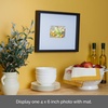 image:imageMikasa 13x16x15 Inch Wood Gallery Portrait Frame Displays one 12x14 Photo Without Mat or 8x10 Photo With Mat GoldBlack