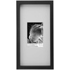image:imageMikasa 13x16x15 Inch Wood Gallery Portrait Frame Displays one 12x14 Photo Without Mat or 8x10 Photo With Mat GoldBlack