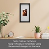 image:imageMikasa 13x16x15 Inch Wood Gallery Portrait Frame Displays one 12x14 Photo Without Mat or 8x10 Photo With Mat GoldBlack