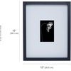 image:imageMikasa 13x16x15 Inch Wood Gallery Portrait Frame Displays one 12x14 Photo Without Mat or 8x10 Photo With Mat GoldBlack