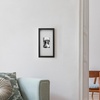 image:imageMikasa 13x16x15 Inch Wood Gallery Portrait Frame Displays one 12x14 Photo Without Mat or 8x10 Photo With Mat GoldBlack