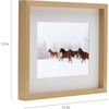 image:imageMikasa 13x16x15 Inch Wood Gallery Portrait Frame Displays one 12x14 Photo Without Mat or 8x10 Photo With Mat GoldChampagne