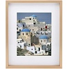 image:imageMikasa 13x16x15 Inch Wood Gallery Portrait Frame Displays one 12x14 Photo Without Mat or 8x10 Photo With Mat GoldChampagne