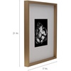 image:imageMikasa 13x16x15 Inch Wood Gallery Portrait Frame Displays one 12x14 Photo Without Mat or 8x10 Photo With Mat GoldChampagne