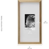 image:imageMikasa 13x16x15 Inch Wood Gallery Portrait Frame Displays one 12x14 Photo Without Mat or 8x10 Photo With Mat GoldGold
