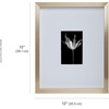image:imageMikasa 13x16x15 Inch Wood Gallery Portrait Frame Displays one 12x14 Photo Without Mat or 8x10 Photo With Mat GoldGold