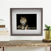 image:imageMikasa 13x16x15 Inch Wood Gallery Portrait Frame Displays one 12x14 Photo Without Mat or 8x10 Photo With Mat GoldGray