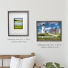 image:imageMikasa 13x16x15 Inch Wood Gallery Portrait Frame Displays one 12x14 Photo Without Mat or 8x10 Photo With Mat GoldGray
