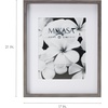 image:imageMikasa 13x16x15 Inch Wood Gallery Portrait Frame Displays one 12x14 Photo Without Mat or 8x10 Photo With Mat GoldGray