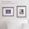 image:imageMikasa 13x16x15 Inch Wood Gallery Portrait Frame Displays one 12x14 Photo Without Mat or 8x10 Photo With Mat GoldGray