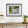 image:imageMikasa 13x16x15 Inch Wood Gallery Portrait Frame Displays one 12x14 Photo Without Mat or 8x10 Photo With Mat GoldGray