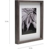 image:imageMikasa 13x16x15 Inch Wood Gallery Portrait Frame Displays one 12x14 Photo Without Mat or 8x10 Photo With Mat GoldGray