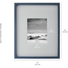 image:imageMikasa 13x16x15 Inch Wood Gallery Portrait Frame Displays one 12x14 Photo Without Mat or 8x10 Photo With Mat GoldNavy