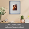 image:imageMikasa 13x16x15 Inch Wood Gallery Portrait Frame Displays one 12x14 Photo Without Mat or 8x10 Photo With Mat GoldNavy