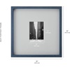 image:imageMikasa 13x16x15 Inch Wood Gallery Portrait Frame Displays one 12x14 Photo Without Mat or 8x10 Photo With Mat GoldNavy