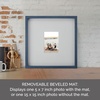 image:imageMikasa 13x16x15 Inch Wood Gallery Portrait Frame Displays one 12x14 Photo Without Mat or 8x10 Photo With Mat GoldNavy