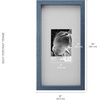 image:imageMikasa 13x16x15 Inch Wood Gallery Portrait Frame Displays one 12x14 Photo Without Mat or 8x10 Photo With Mat GoldNavy