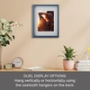image:imageMikasa 13x16x15 Inch Wood Gallery Portrait Frame Displays one 12x14 Photo Without Mat or 8x10 Photo With Mat GoldNavy