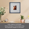 image:imageMikasa 13x16x15 Inch Wood Gallery Portrait Frame Displays one 12x14 Photo Without Mat or 8x10 Photo With Mat GoldNavy