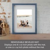 image:imageMikasa 13x16x15 Inch Wood Gallery Portrait Frame Displays one 12x14 Photo Without Mat or 8x10 Photo With Mat GoldNavy