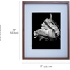 image:imageMikasa 13x16x15 Inch Wood Gallery Portrait Frame Displays one 12x14 Photo Without Mat or 8x10 Photo With Mat GoldWalnut