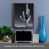 image:imageMikasa 13x16x15 Inch Wood Gallery Portrait Frame Displays one 12x14 Photo Without Mat or 8x10 Photo With Mat GoldWalnut
