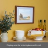 image:imageMikasa 13x16x15 Inch Wood Gallery Portrait Frame Displays one 12x14 Photo Without Mat or 8x10 Photo With Mat GoldWalnut
