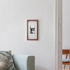 image:imageMikasa 13x16x15 Inch Wood Gallery Portrait Frame Displays one 12x14 Photo Without Mat or 8x10 Photo With Mat GoldWalnut