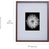 image:imageMikasa 13x16x15 Inch Wood Gallery Portrait Frame Displays one 12x14 Photo Without Mat or 8x10 Photo With Mat GoldWalnut