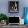 image:imageMikasa 13x16x15 Inch Wood Gallery Portrait Frame Displays one 12x14 Photo Without Mat or 8x10 Photo With Mat GoldWalnut