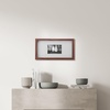 image:imageMikasa 13x16x15 Inch Wood Gallery Portrait Frame Displays one 12x14 Photo Without Mat or 8x10 Photo With Mat GoldWalnut