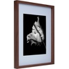 image:imageMikasa 13x16x15 Inch Wood Gallery Portrait Frame Displays one 12x14 Photo Without Mat or 8x10 Photo With Mat GoldWalnut