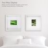 image:imageMikasa 13x16x15 Inch Wood Gallery Portrait Frame Displays one 12x14 Photo Without Mat or 8x10 Photo With Mat GoldWhite