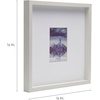 image:imageMikasa 13x16x15 Inch Wood Gallery Portrait Frame Displays one 12x14 Photo Without Mat or 8x10 Photo With Mat GoldWhite