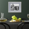 image:imageMikasa 13x16x15 Inch Wood Gallery Portrait Frame Displays one 12x14 Photo Without Mat or 8x10 Photo With Mat GoldWhite