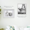 image:imageMikasa 13x16x15 Inch Wood Gallery Portrait Frame Displays one 12x14 Photo Without Mat or 8x10 Photo With Mat GoldWhite