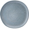 image:imageMikasa Benson 12 Piece Stoneware Dinnerware Set Service for 4 Plate and Bowl Modern with Organic Freeform Shape for Everyday Dining Blue