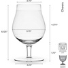 image:imageMikasa Cheers Belgian Beer Glasses 18 ounce Set of 4 Clear