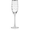 image:imageMikasa Cheers Stemless Wine Glasses Set of 4 17Ounce Clear Glasses Durable and Elegant Perfect for Red or White Wine Dishwasher SafePlatinum Rim Champagne Flute