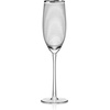 image:imageMikasa Cheers Stemless Wine Glasses Set of 4 17Ounce Clear Glasses Durable and Elegant Perfect for Red or White Wine Dishwasher SafePlatinum Rim Champagne Flute