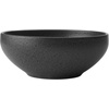 image:imageMikasa Declan 12 Piece Stoneware Dinnerware Set Service for 4 Modern Black Plate and Bowl Dishes with High Rims Black