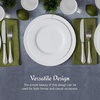 image:imageMikasa Delray 40Piece Bone China Dinnerware Set White Round Dishes for 8  Dinner Plates Salad Plates Cereal Bowls Fruit Bowls and MugsDelray