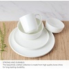 image:imageMikasa Delray 40Piece Bone China Dinnerware Set White Round Dishes for 8  Dinner Plates Salad Plates Cereal Bowls Fruit Bowls and MugsSamantha