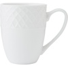 image:imageMikasa Delray 40Piece Bone China Dinnerware Set White Round Dishes for 8  Dinner Plates Salad Plates Cereal Bowls Fruit Bowls and MugsTrellis