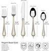 image:imageMikasa French Countryside 65Piece Flatware Set Service for 12 1810 Stainless Steel Silverware Set with Hostess Serving Pieces Dishwasher Safe65 Piece Set Pack of 2
