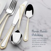 image:imageMikasa French Countryside 65Piece Flatware Set Service for 12 1810 Stainless Steel Silverware Set with Hostess Serving Pieces Dishwasher Safe65 Piece Set Pack of 2