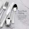 image:imageMikasa French Countryside 65Piece Flatware Set Service for 12 1810 Stainless Steel Silverware Set with Hostess Serving Pieces Dishwasher Safe65 Piece Set