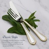 image:imageMikasa French Countryside 65Piece Flatware Set Service for 12 1810 Stainless Steel Silverware Set with Hostess Serving Pieces Dishwasher Safe65 Piece Set Pack of 2