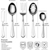 image:imageMikasa French Countryside 65Piece Flatware Set Service for 12 1810 Stainless Steel Silverware Set with Hostess Serving Pieces Dishwasher Safe65 Piece Set