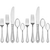 image:imageMikasa French Countryside 65Piece Flatware Set Service for 12 1810 Stainless Steel Silverware Set with Hostess Serving Pieces Dishwasher Safe65 Piece Set Pack of 2
